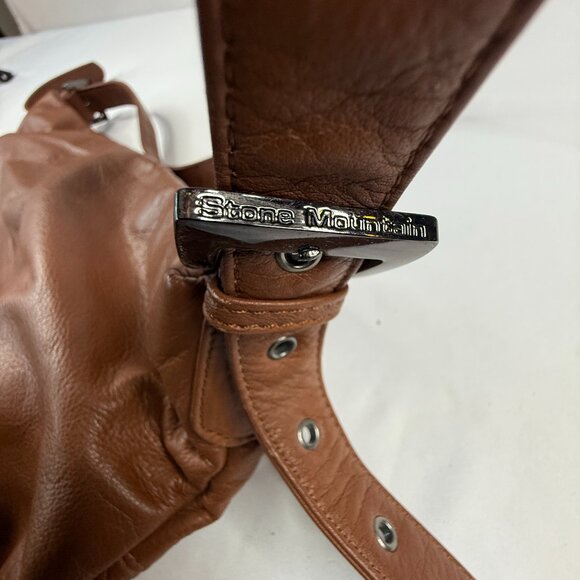 Stone Mountain Leather Handbag Brown - Picture 5 of 5